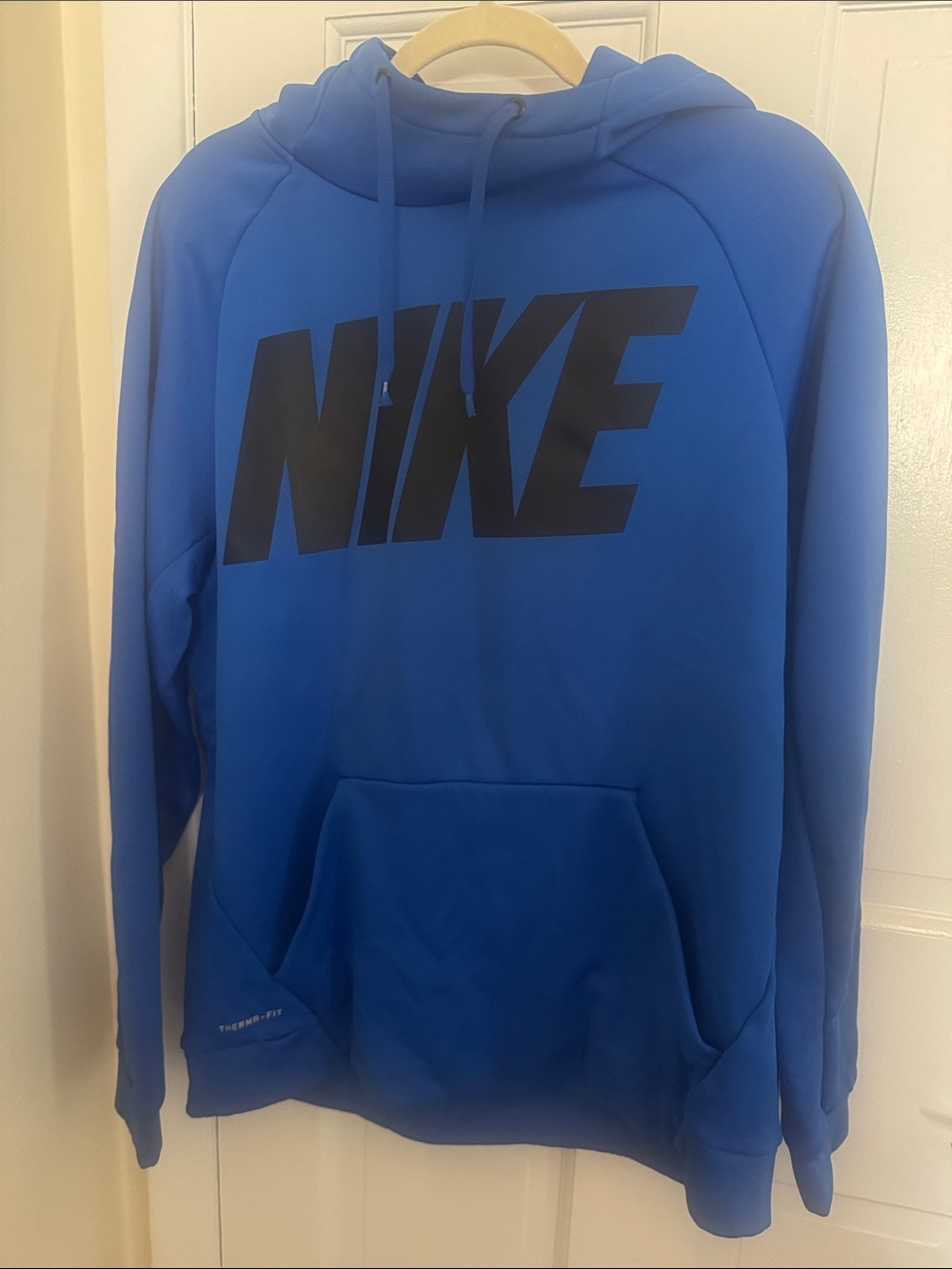 Nike Royal Blue Hoodie with Black NIKE Logo